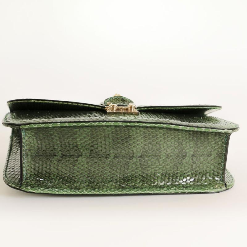 Women's or Men's Va Va Voom Valentino Garavani Green Python Bag