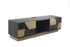 21st Century Vaal TV Holder in Carbalho by Roberto Cavalli Home Interiors