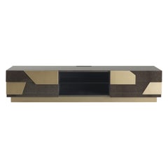 Vaal TV Holder in Carbalho by Roberto Cavalli Home Interiors