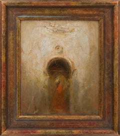 "Entrada y salida" - Óleo sobre lienzo Pintura simbólica surrealista 2015