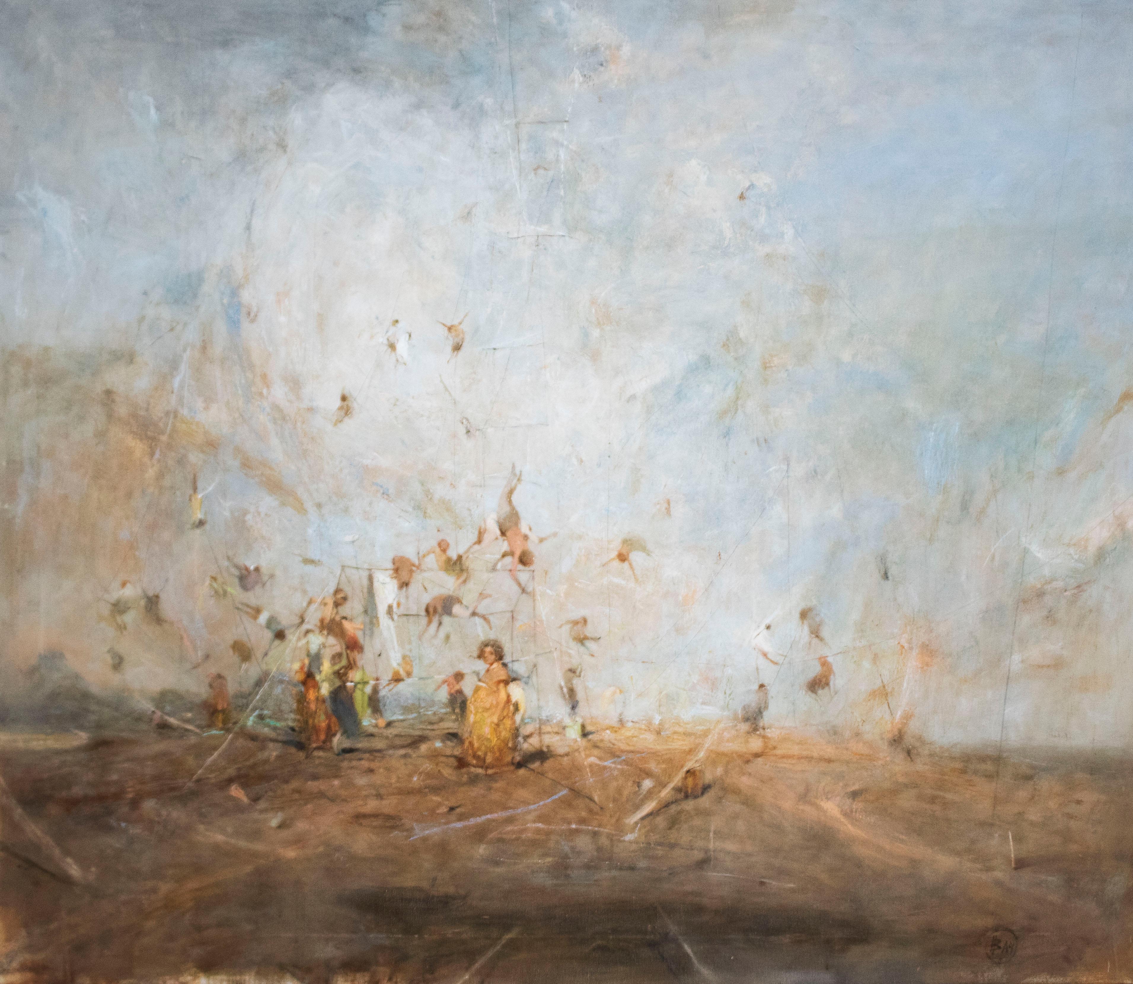 Vachagan Narazyan Landscape Painting - VACHAGAN NARAZYAN, Between Heaven and Earth series, 33in x 43in, oil on canvas