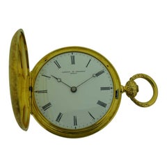 Vacheron 18 Karat Gold Keywind Hunters Case Anhänger Uhr mit Original Schlüssel