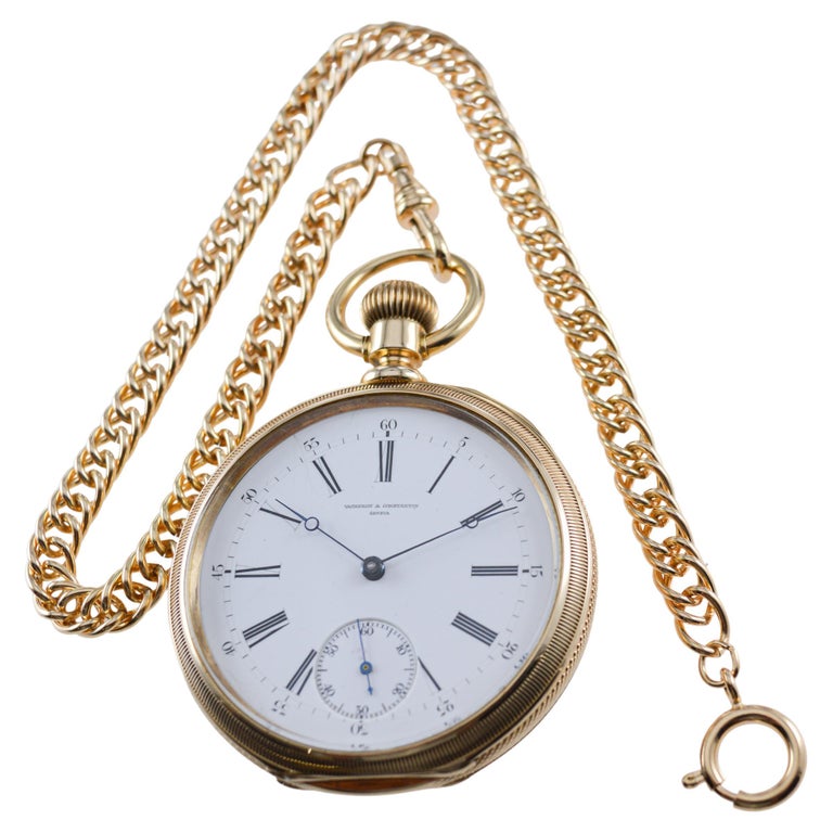 Vacheron and Constantin 18 Karat High Grade Handmade Pocket Watch