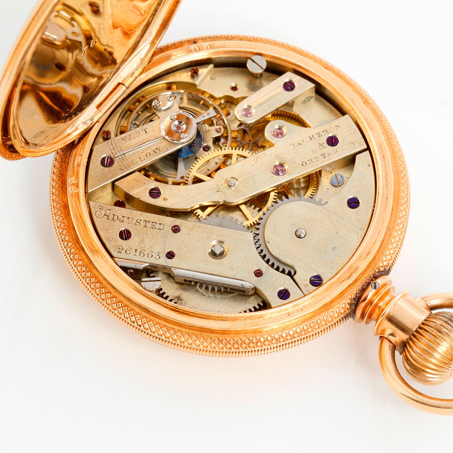 Vacheron & Constantin 14k Yellow Gold Men's Pocket Watch 1