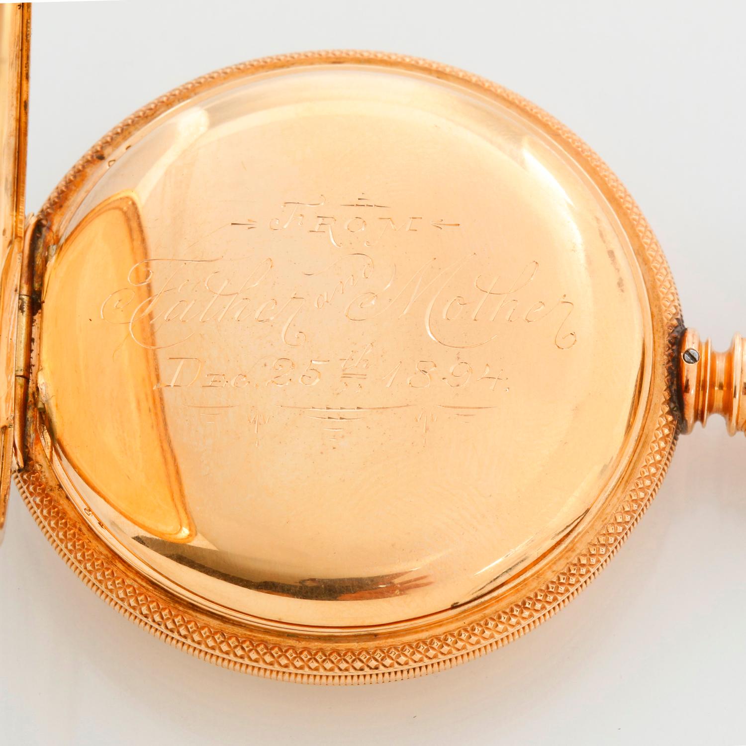 Vacheron & Constantin 14k Yellow Gold Men's Pocket Watch 3
