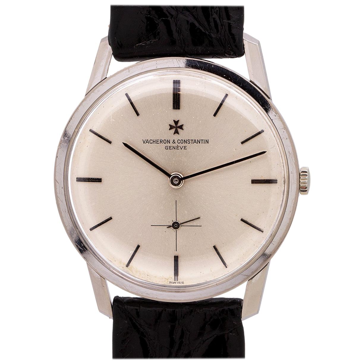 Vacheron & Constantin 18 Karat White Gold Ref. 6456, circa 1950s For Sale