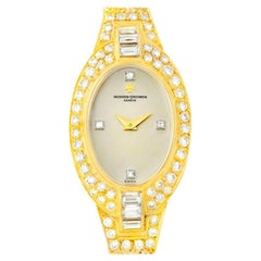 Vacheron Constantin 18 Karat Yellow Gold Diamond Vintage Cocktail Watch Vacheron Constantin 18 Karat Yellow Gold Diamond Vintage Cocktail Watch