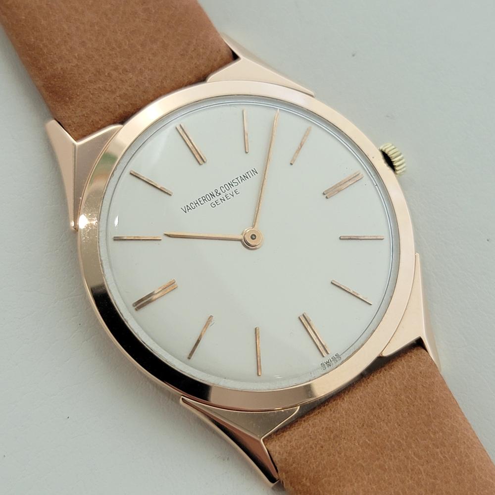 Vacheron & Constantin 18k Rose Gold 32mm 1950 Mens Ultra Thin Manual Wind RA633 In condizioni ottime in vendita a Beverly Hills, CA