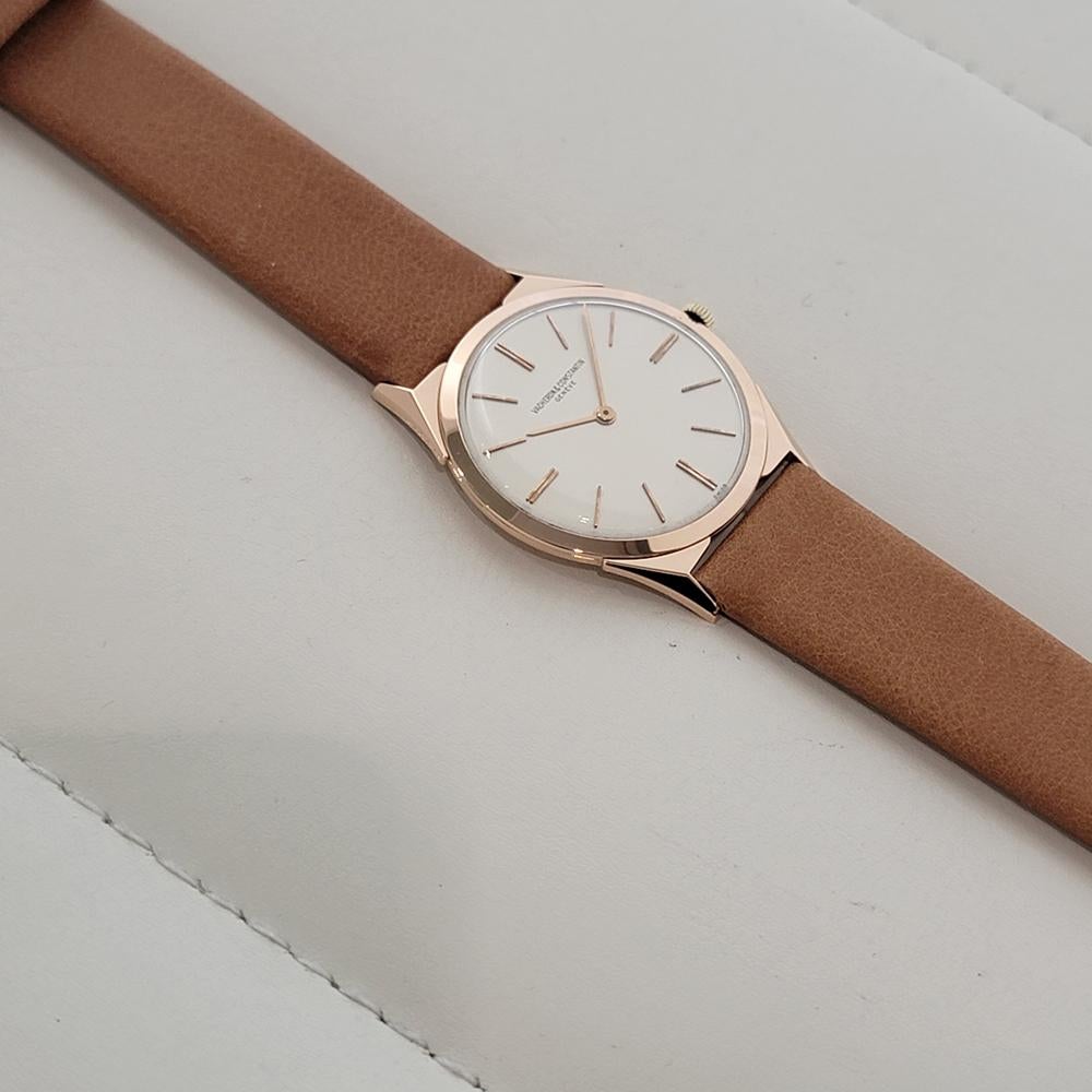 Vacheron & Constantin 18k Rose Gold 32mm 1950 Mens Ultra Thin Manual Wind RA633 in vendita 2
