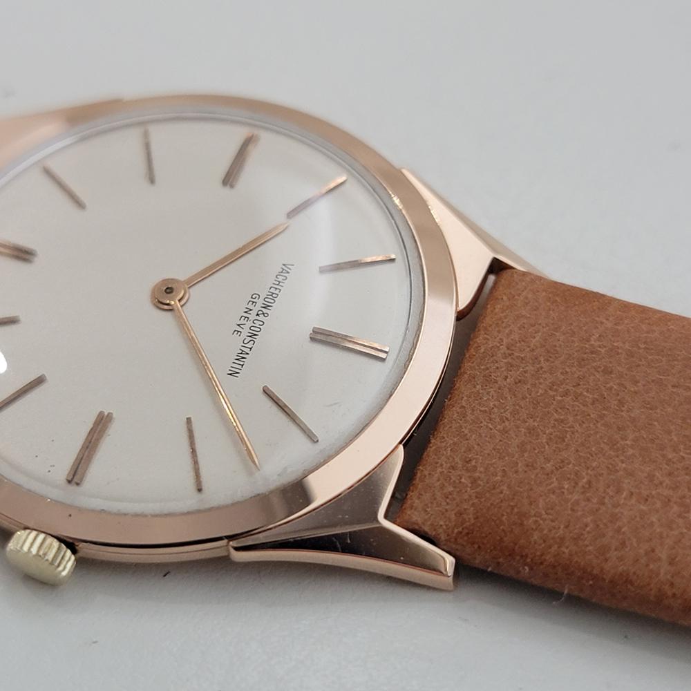 Vacheron & Constantin 18k Rose Gold 32mm 1950 Mens Ultra Thin Manual Wind RA633 in vendita 5