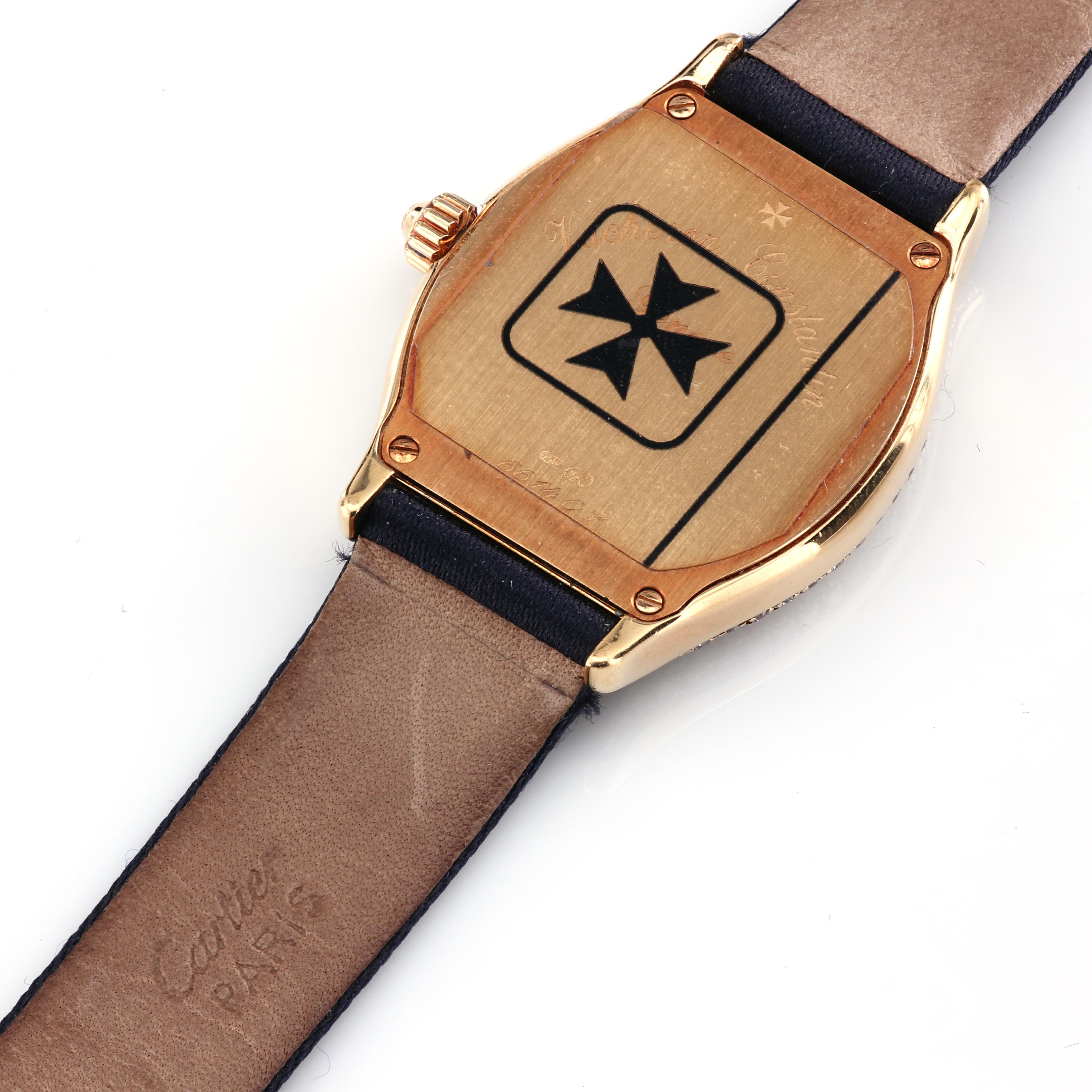 Round Cut Vacheron Constantin 18K Yellow Gold watch For Sale