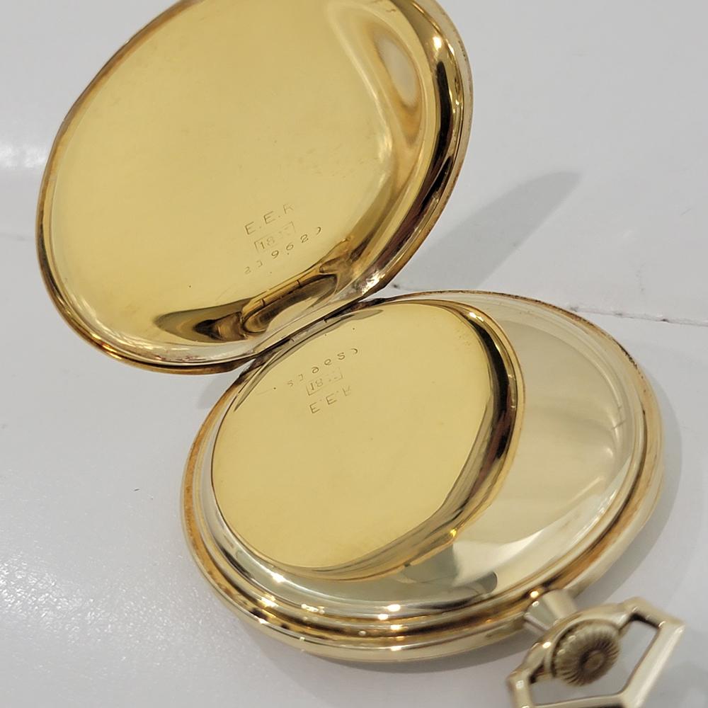 Vacheron & Constantin Orologio da tasca in oro massiccio 18k 45mm circa 1890 RA648 in vendita 8