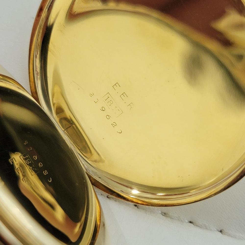 Vacheron & Constantin Orologio da tasca in oro massiccio 18k 45mm circa 1890 RA648 in vendita 9