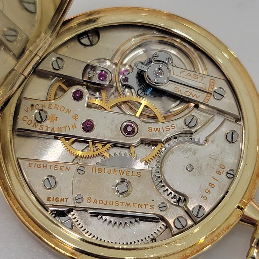 Vacheron & Constantin Orologio da tasca in oro massiccio 18k 45mm circa 1890 RA648 in vendita 10