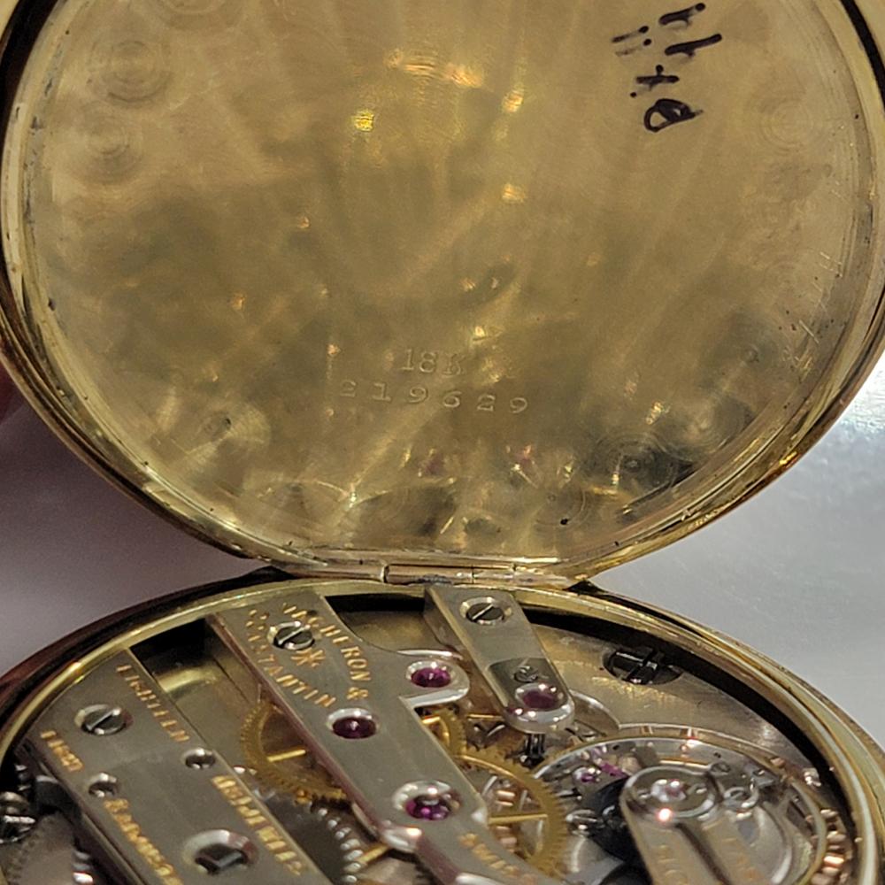 Vacheron & Constantin Orologio da tasca in oro massiccio 18k 45mm circa 1890 RA648 in vendita 11