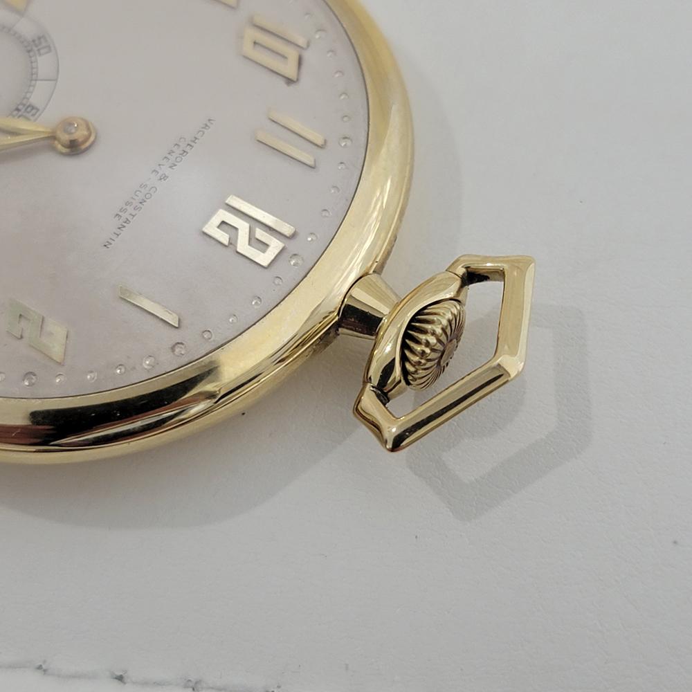 Vacheron & Constantin Orologio da tasca in oro massiccio 18k 45mm circa 1890 RA648 in vendita 3