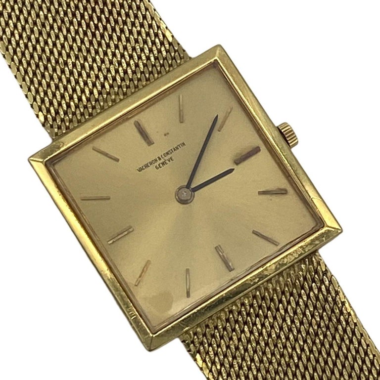 Vacheron Constantin 18 Karat Quadratische Gold Damenuhr im Angebot bei 1stDibs
