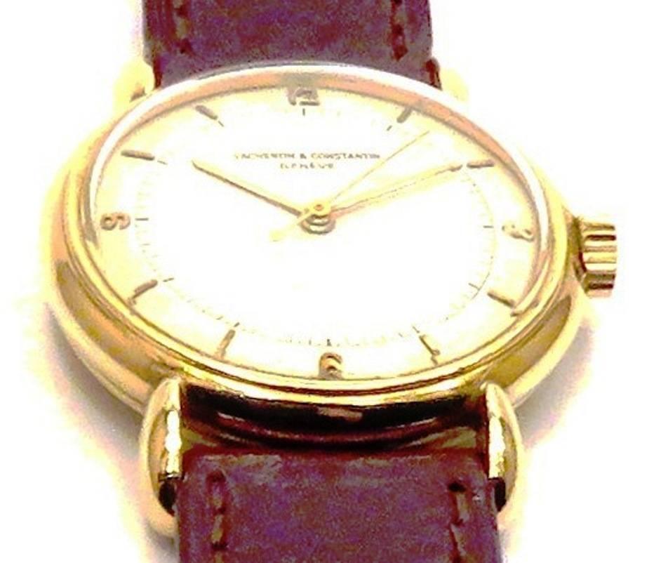 Women's or Men's Vacheron Constantin Yellow Gold manual Wristwatch, 1940s