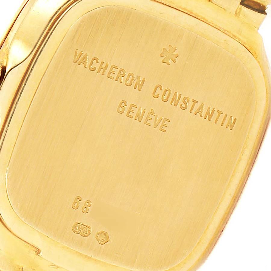 Vacheron Constantin 18K Yellow Gold Silver Dial Cocktail Ladies Watch 2