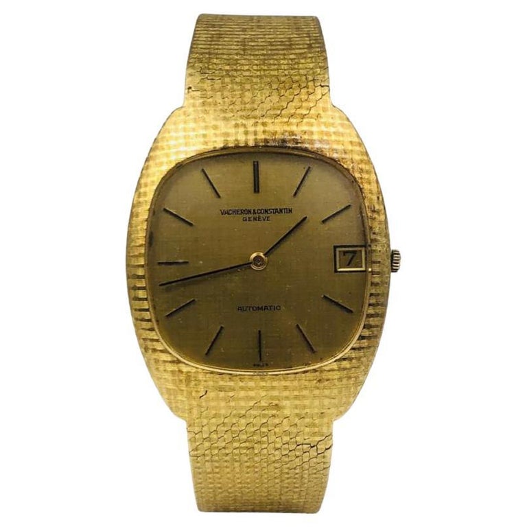 Vacheron Constantin 18k Yellow Gold Vintage Watch with Date at 1stDibs