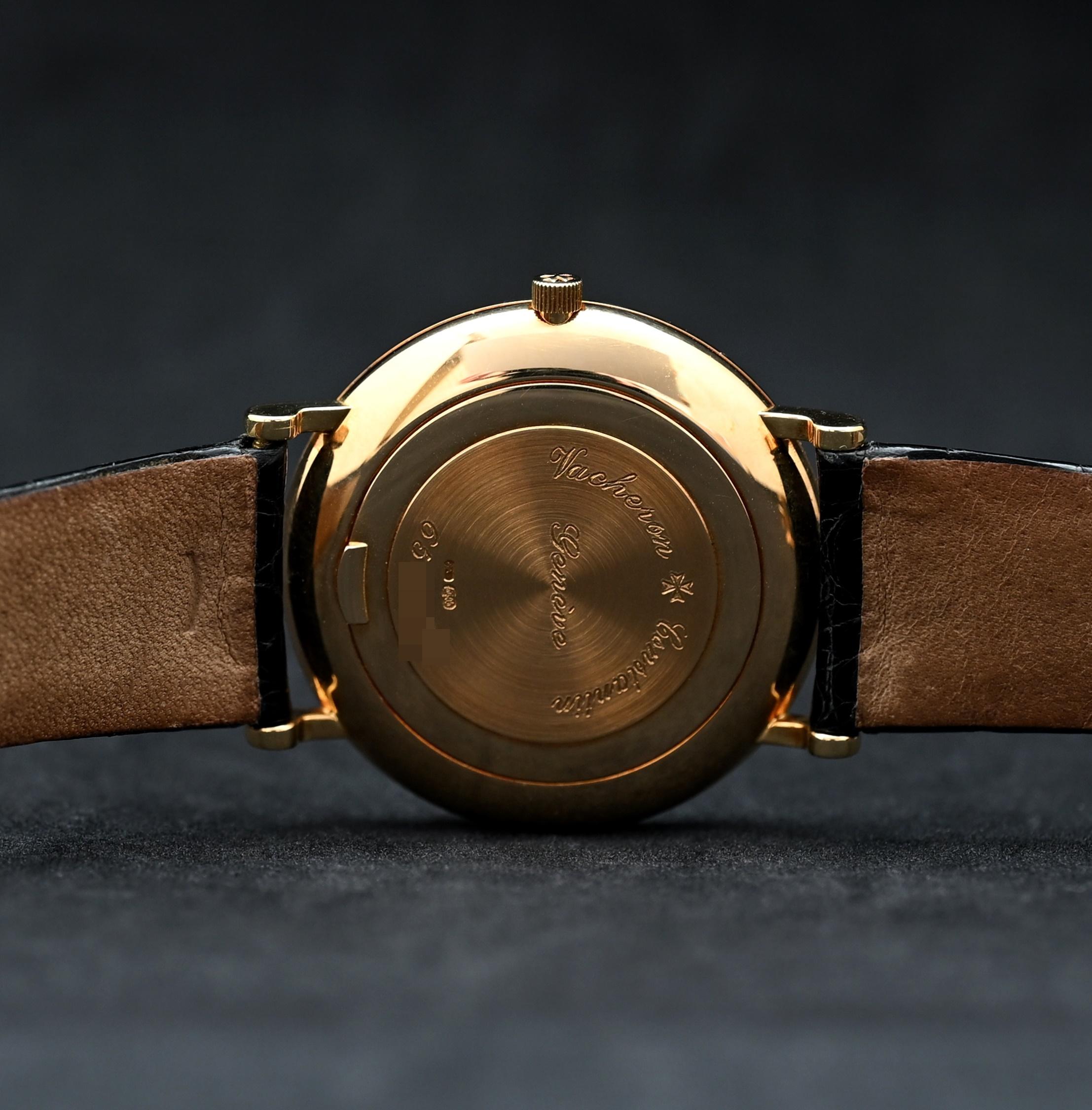 Vacheron Constantin 18K YG Weißes Zifferblatt Automatik 48002/000J-3 mit Garantiekarte 4