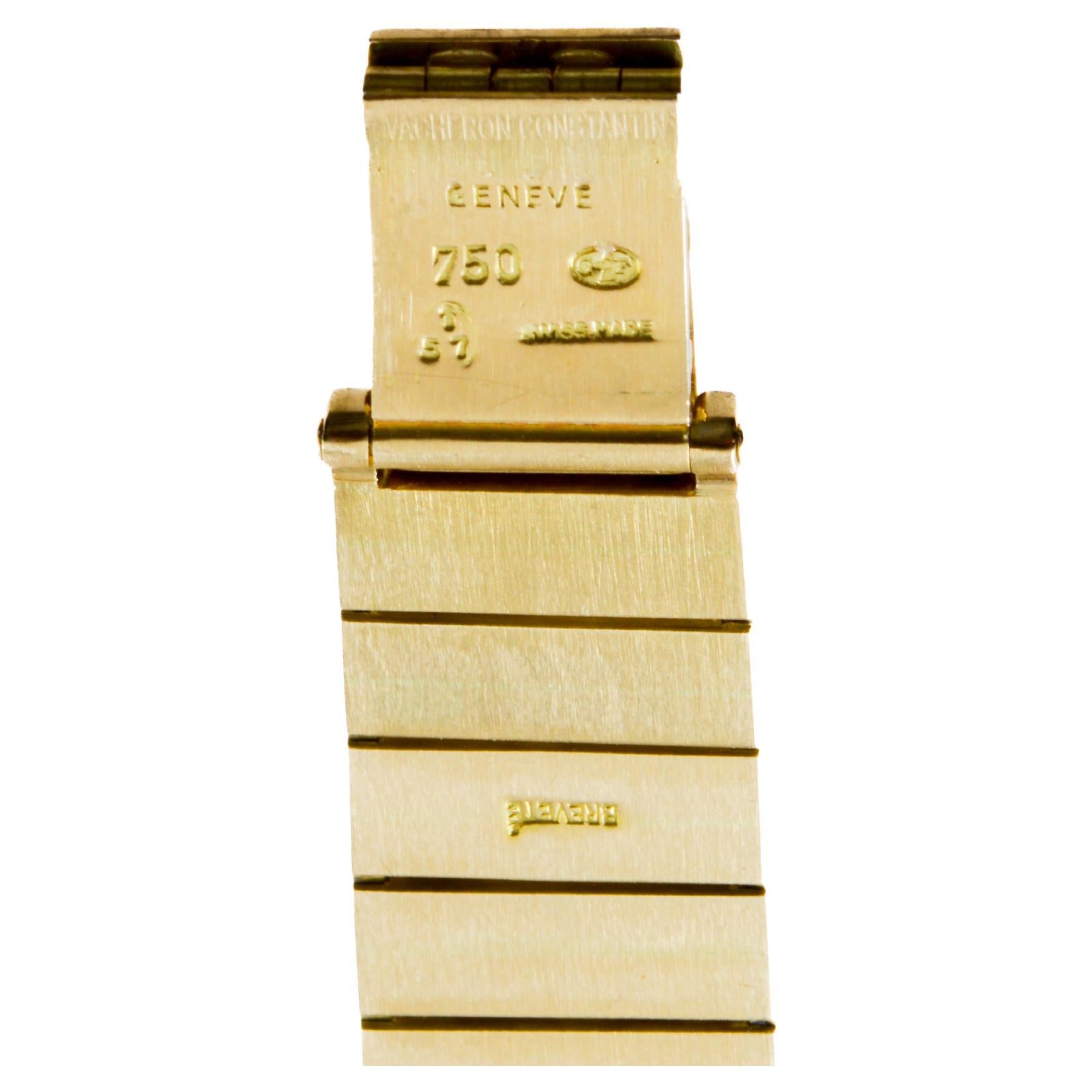 Vacheron  Constantin 18Kt Solid Gold with a  Ruby & Diamond Bezel 1940's For Sale 10