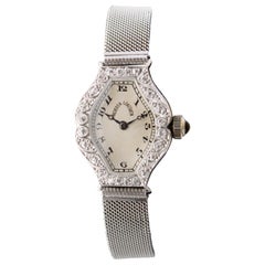 Vacheron Constantin 18Kt Solid White Gold Art Deco Ladies Watch circa 1920's