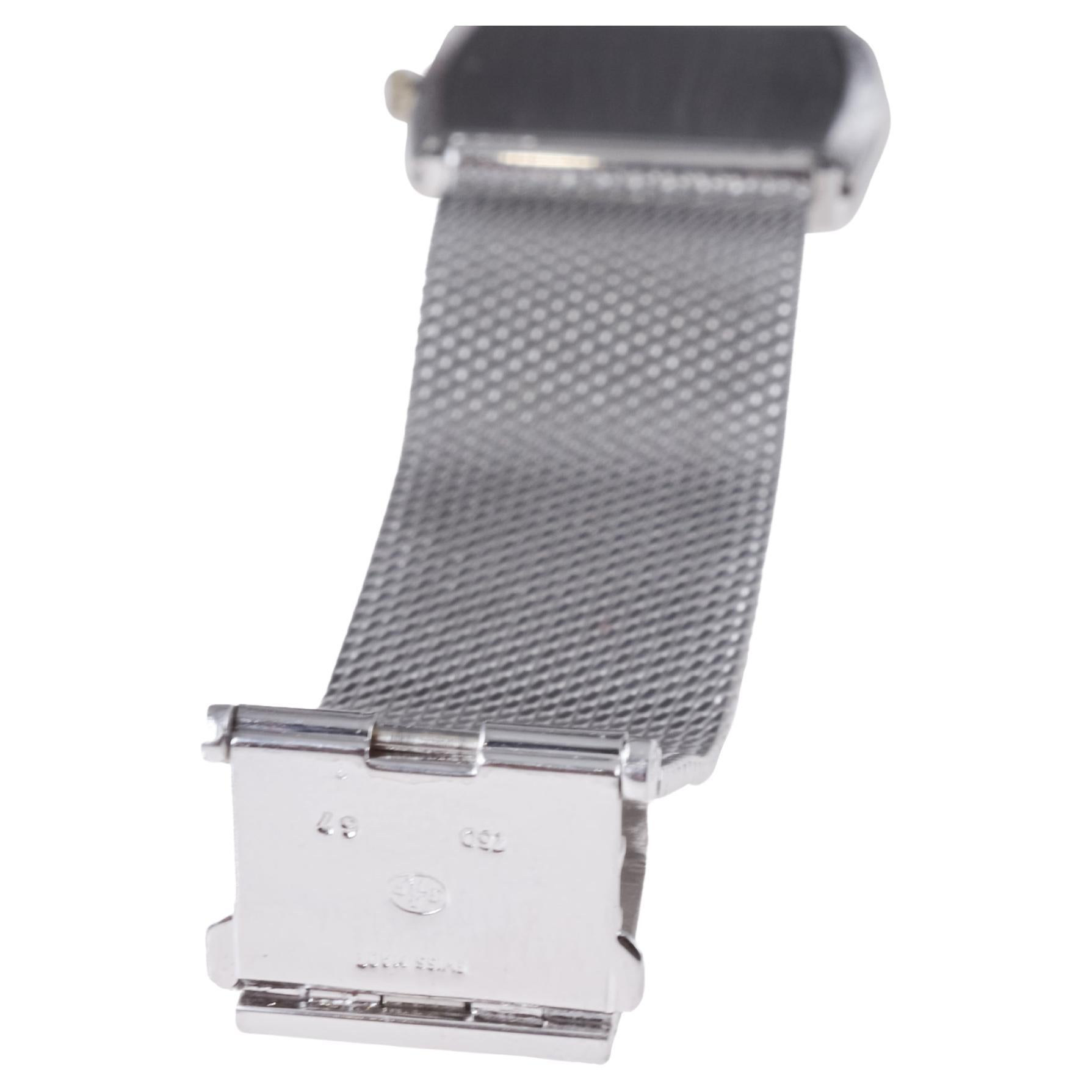 Vacheron Constantin 18Kt Solid White Gold Dress Watch circa 1980's For Sale 5