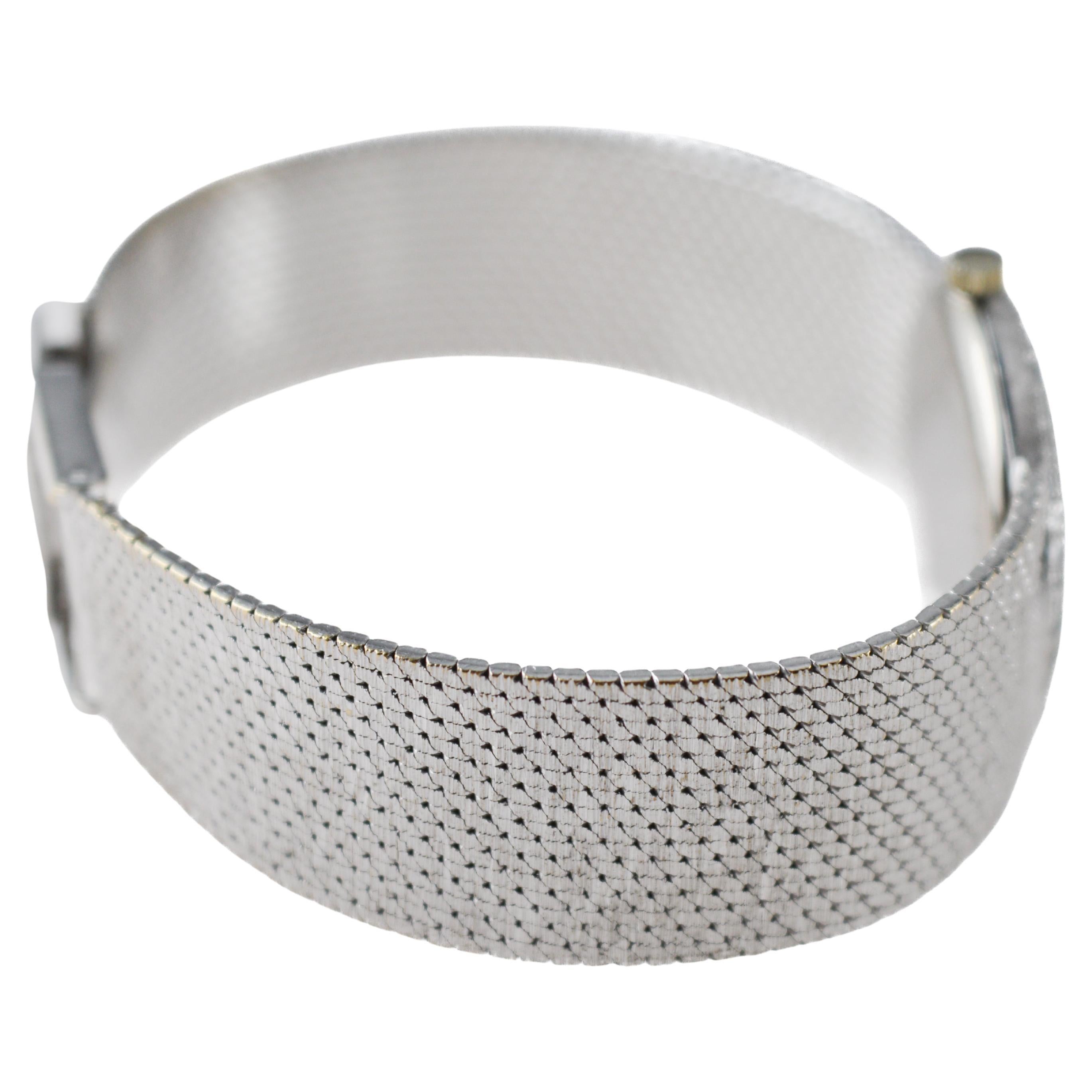 Vacheron  Constantin 18Kt Solid White Gold with a Diamond Bezel For Sale 5