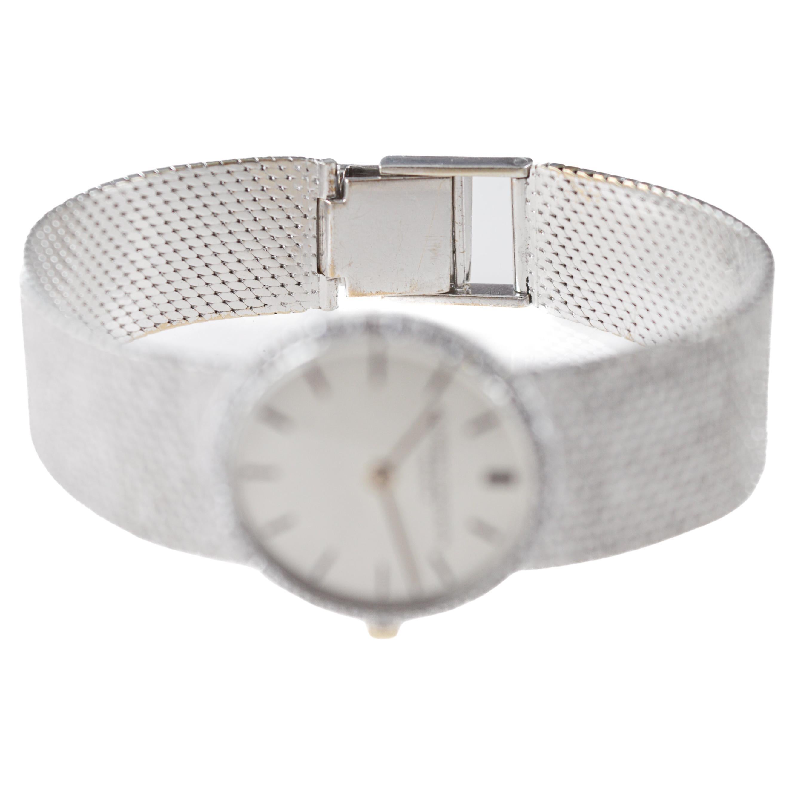 Vacheron  Constantin 18Kt Solid White Gold with a Diamond Bezel For Sale 6