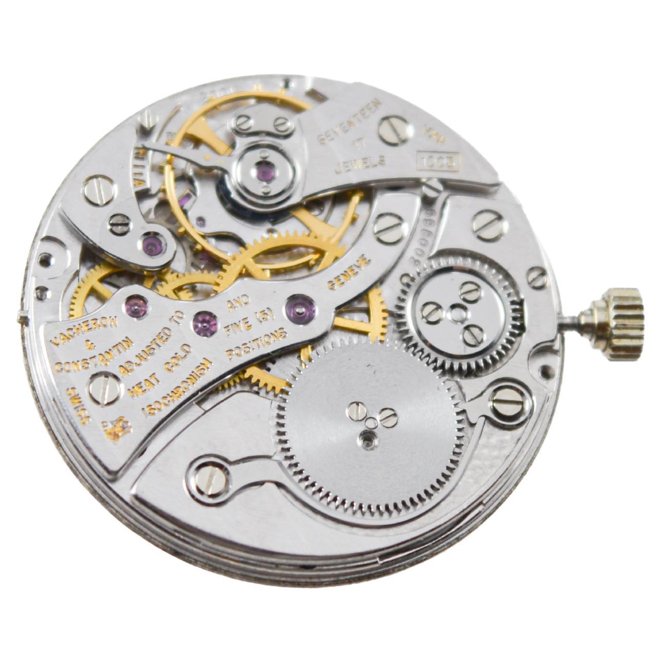 Vacheron  Constantin 18Kt Solid White Gold with a Diamond Bezel For Sale 11