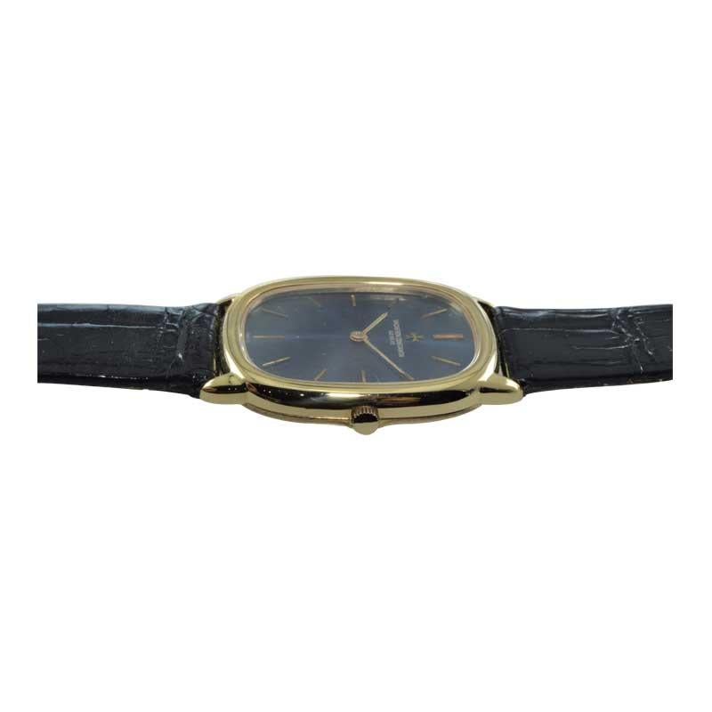 Vacheron Constantin 18 Karat Yellow Gold Tonneau Shape Ultra Thin Dress Watch 3