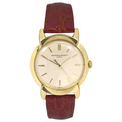 Vacheron & Constantin 1950s Gold and Manual Wind Large Fancy Lug Wristwatch