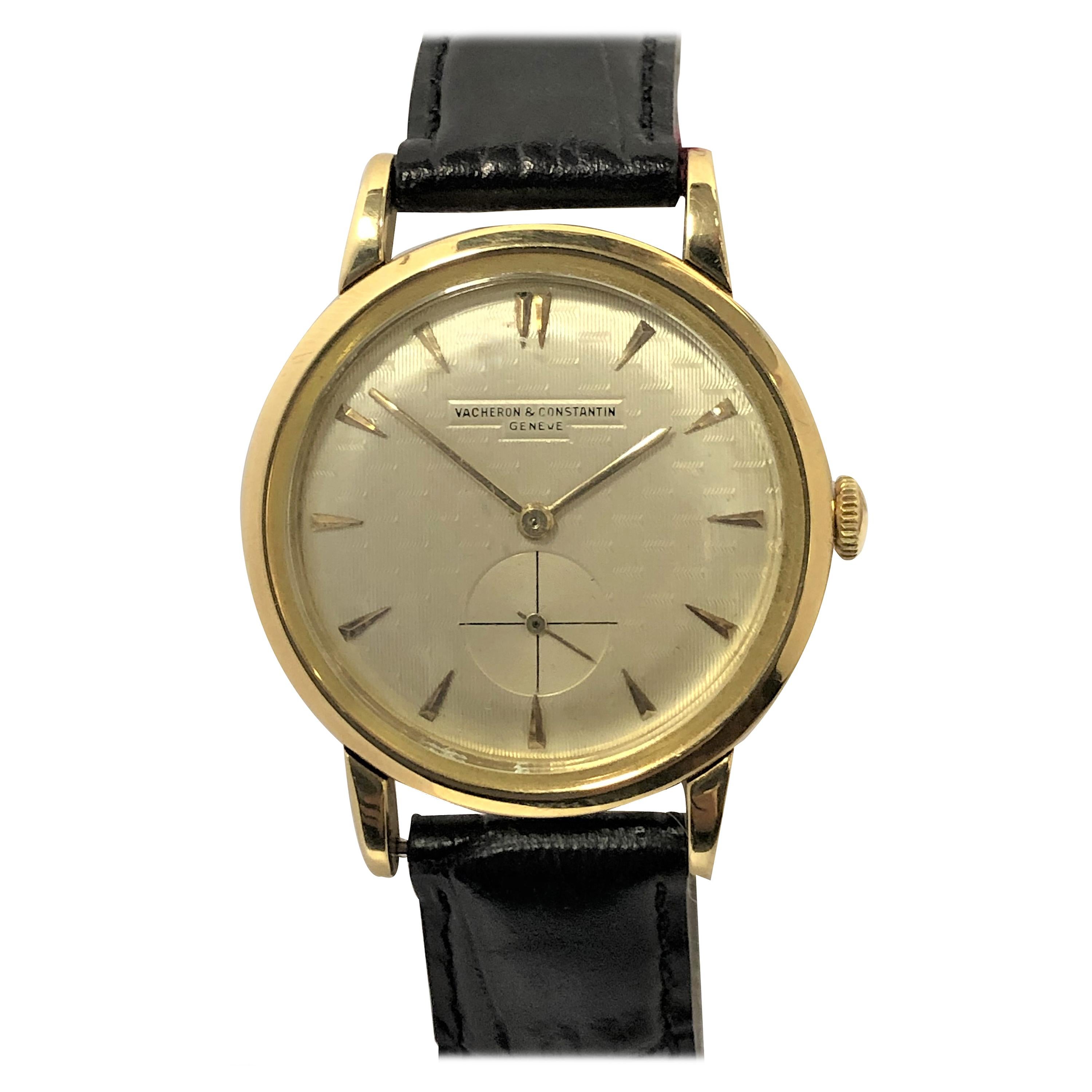 Vacheron Constantin 1950s Textured Dial Mechanical Wristwatch
