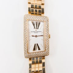 Vacheron Constantin 1972 Cambree 18ct Pink Gold & Diamond Ladies Watch 25515