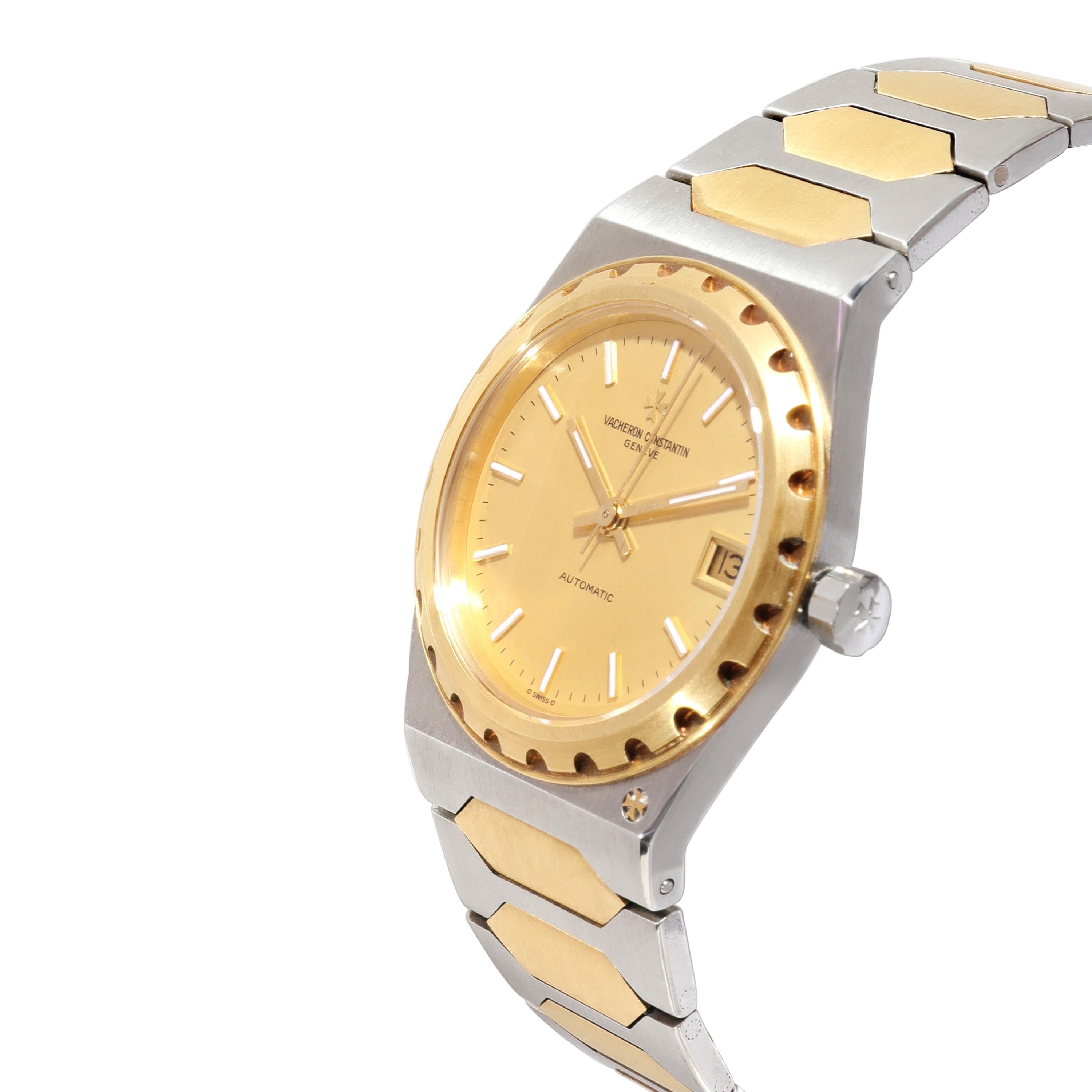 Vacheron Constantin 222 46003 Herrenuhr in  Rostfreier Stahl/Gelbgold

SKU: 125188

PRIMÄRE DETAILS
Marke: Vacheron Constantin
Modell: 222
Herkunftsland: Schweiz
Uhrwerk Typ: Mechanisch: Automatik/Kinetik
Herstellungsjahr: 1989
Jahr der Herstellung: