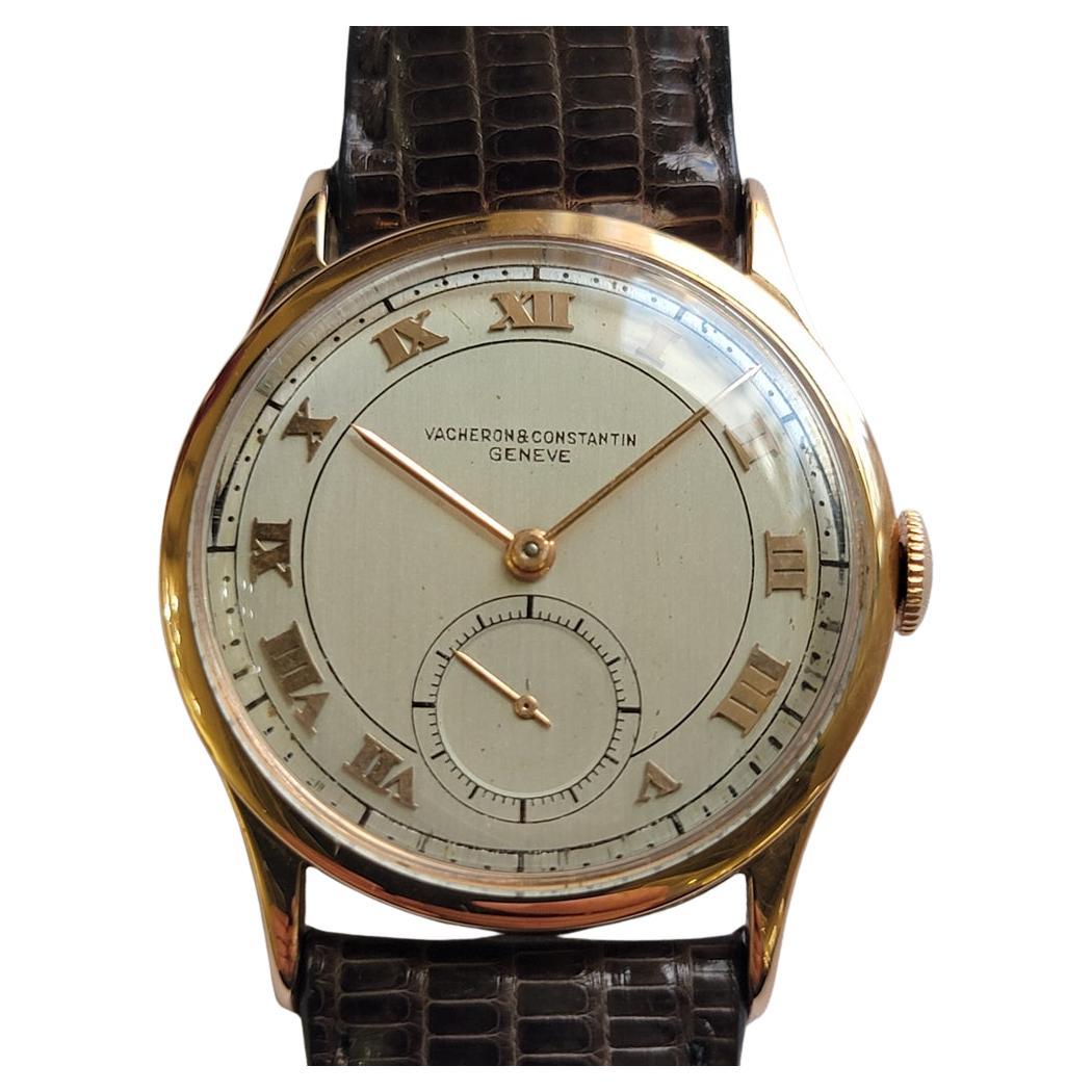 Vacheron 
Constantin 2897 18k Rose Gold 34mm Mens 1940s Manual Wind RA708 en vente