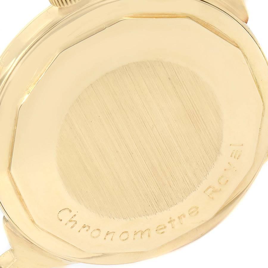 Vacheron Constantin: 18 Karat Gelbgold Silber Zifferblatt Vintage Herrenuhr im Angebot 3