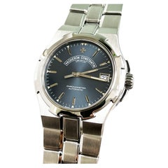 Vacheron Constantin 42042 / 423A Übersee-Schachtelpapier aus Edelstahl mit blauem Zifferblatt
