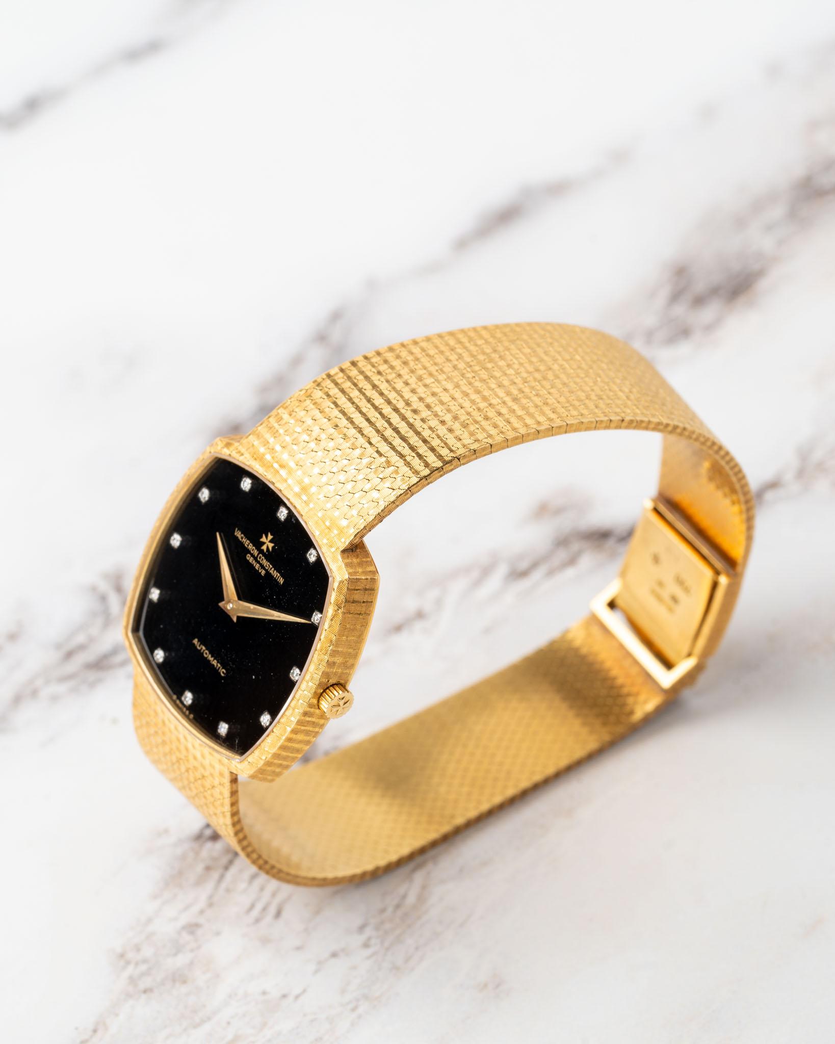 Vacheron Constantin 45005/218 Onyx Diamant-Zifferblatt Automatik 18k YG Vollständiger Satz im Angebot 6