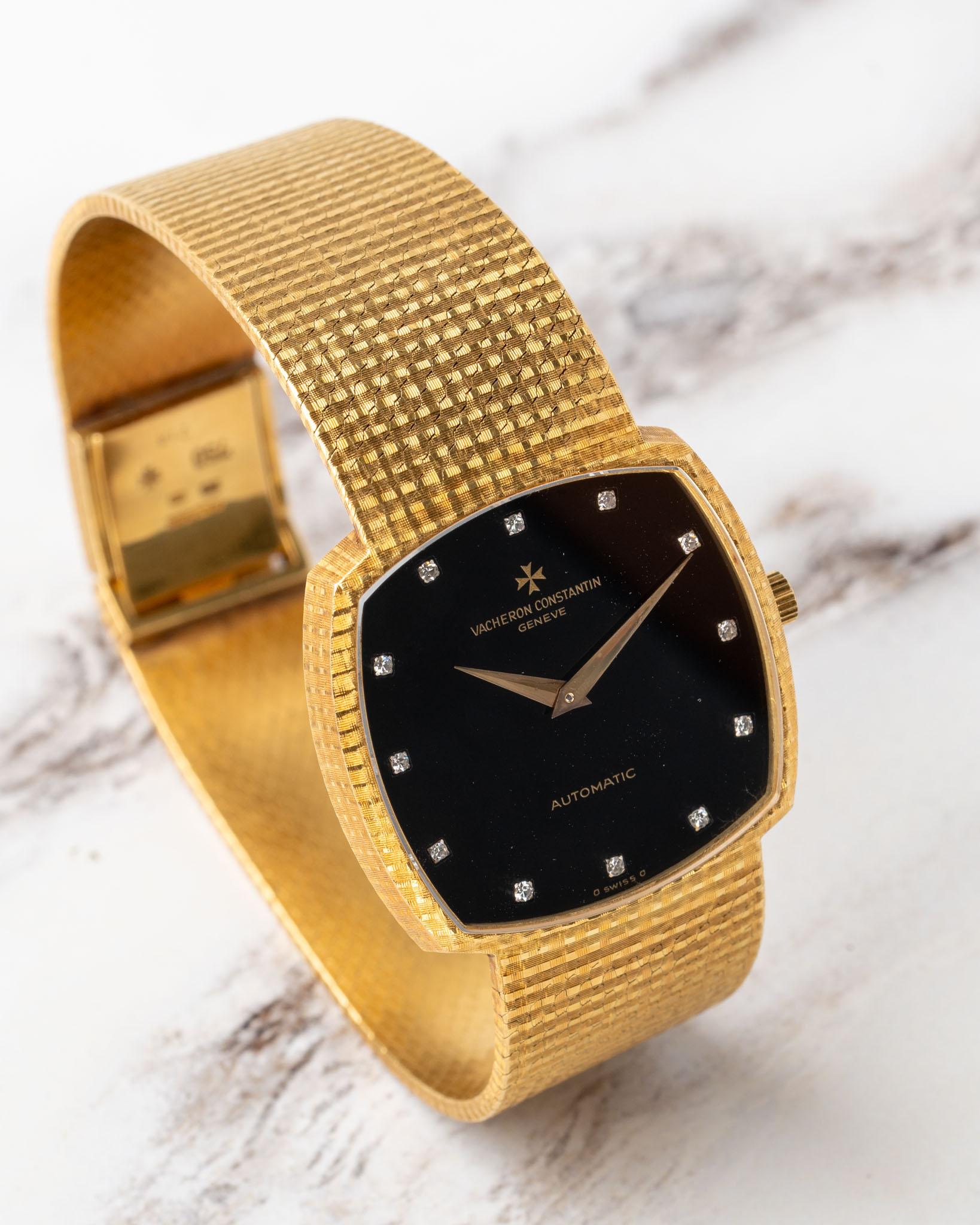 Vacheron Constantin 45005/218 Onyx Diamant-Zifferblatt Automatik 18k YG Vollständiger Satz im Angebot 7