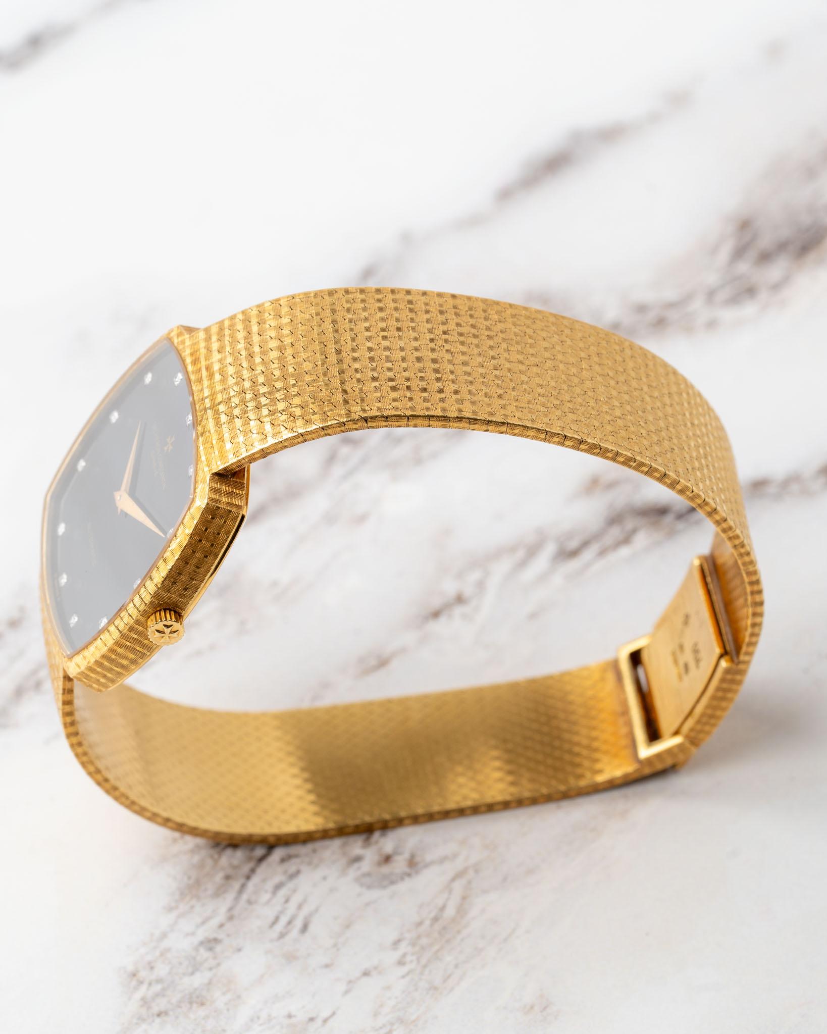 Vacheron Constantin 45005/218 Onyx Diamant-Zifferblatt Automatik 18k YG Vollständiger Satz im Angebot 8