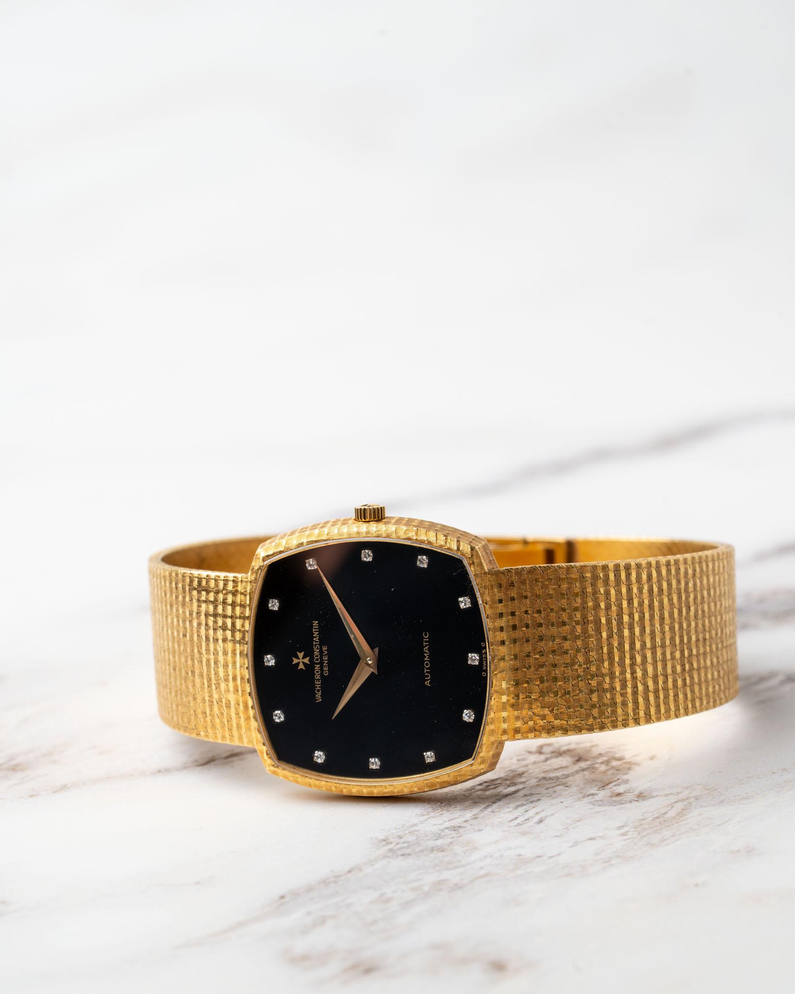 Vacheron Constantin 45005/218 Onyx Diamant-Zifferblatt Automatik 18k YG Vollständiger Satz im Angebot 2