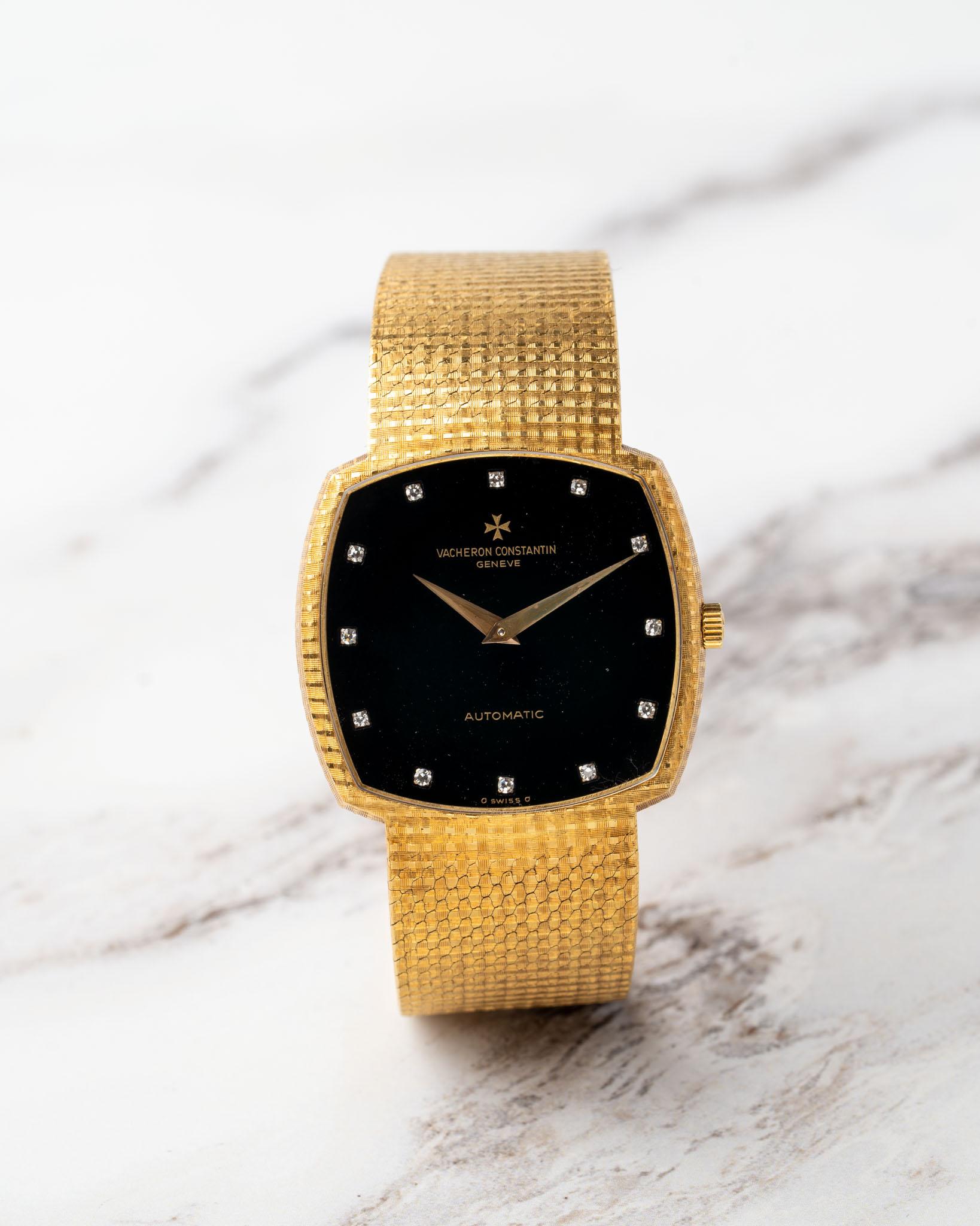 Vacheron Constantin 45005/218 Onyx Diamant-Zifferblatt Automatik 18k YG Vollständiger Satz im Angebot 3