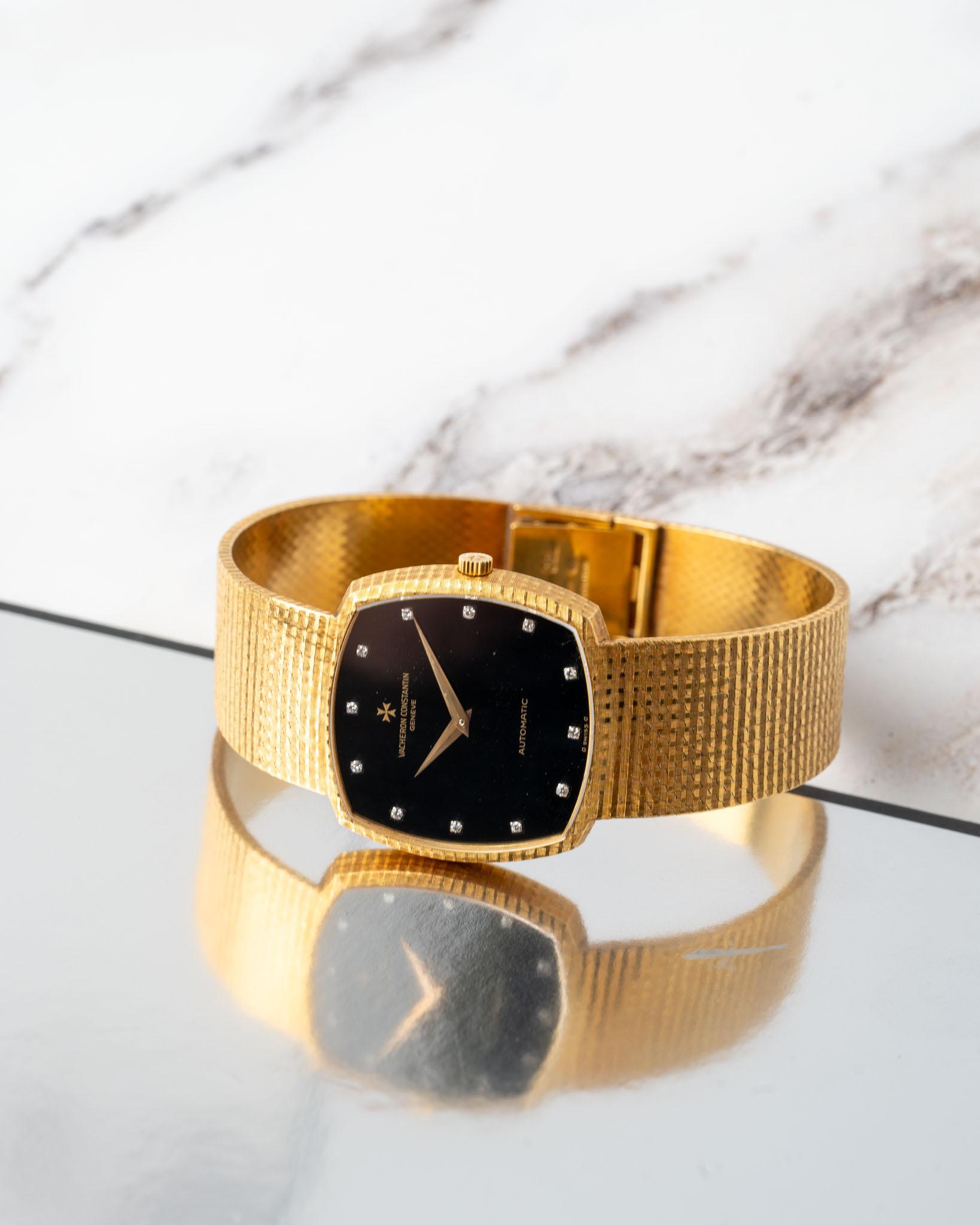 Vacheron Constantin 45005/218 Onyx Diamant-Zifferblatt Automatik 18k YG Vollständiger Satz im Angebot 5