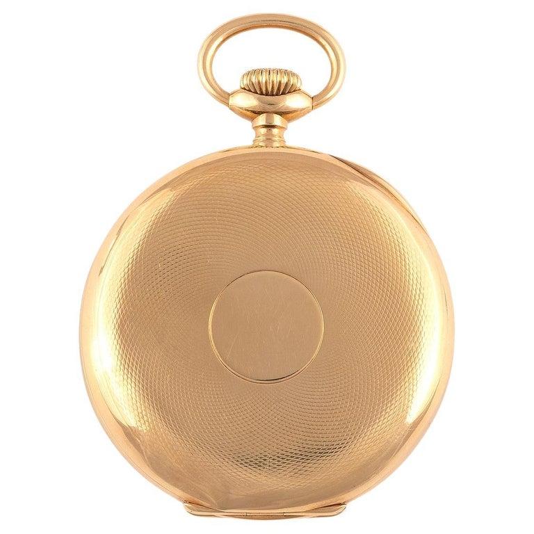 Vacheron Constantin, une belle et grande montre de poche en or jaune à cadran ouvert et à clé Excellent état - En vente à Firenze, IT
