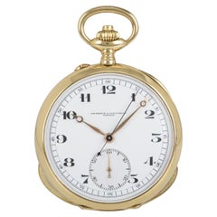 Vacheron & Constantin. Montre de poche chronographe à cadran ouvert en or C1924