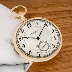 Vacheron & Constantin. A Gold Slim Open Face Pocket Watch C1920