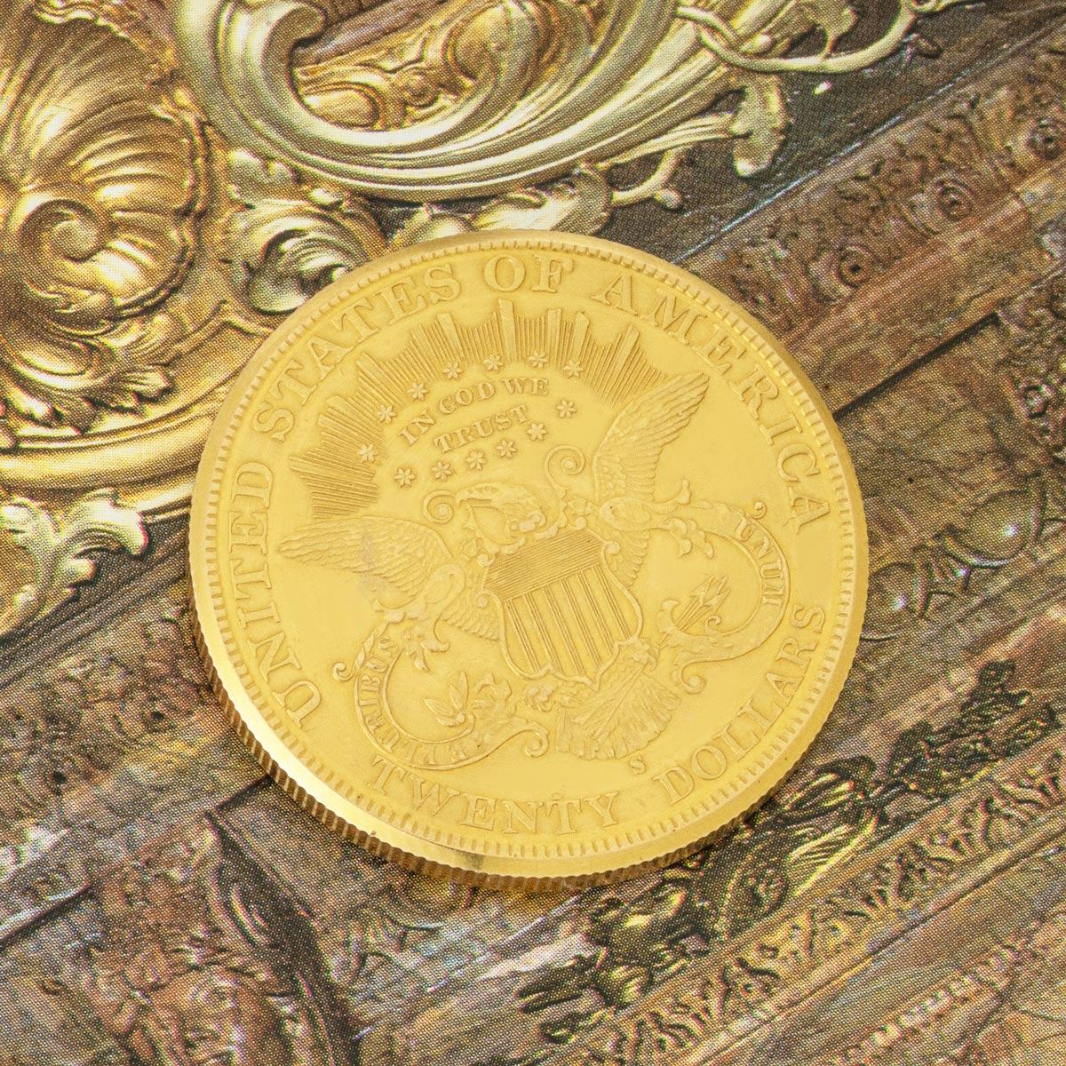 Vacheron & Constantin. A Rare $20 Gold Double Eagle Coin Watch C1960s For Sale 3