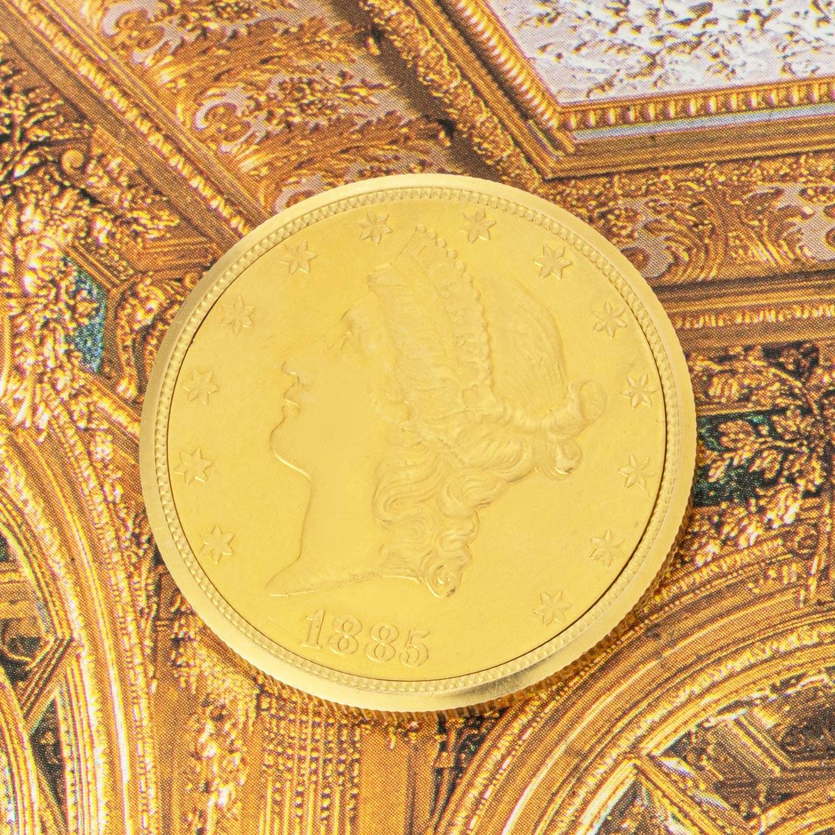 Vacheron & Constantin. A Rare $20 Gold Double Eagle Coin Watch C1960s For Sale 4